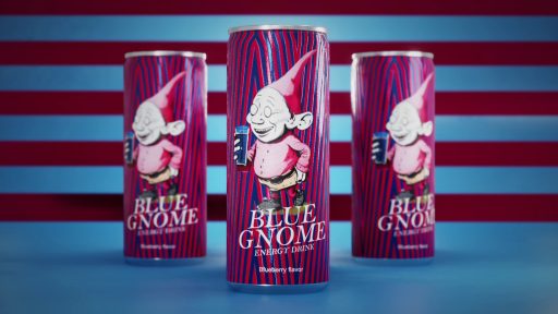 3 3D Models of Blue Gnome Can