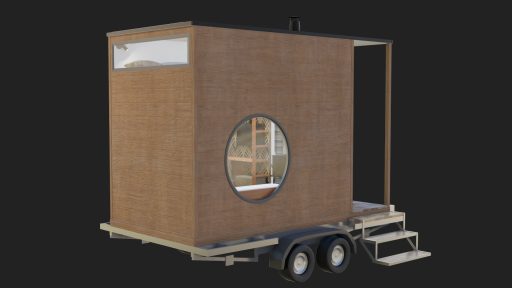 Texturing of a custom made Tiny House