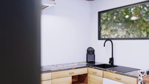 3D Render of a kitchen